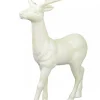 Christmas Warehouse White & Iridescent Glittered Standing Christmas Reindeer Ornament - 45Cm> Reindeer