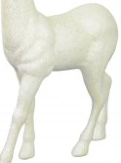 Christmas Warehouse White & Iridescent Glittered Standing Christmas Reindeer Ornament - 45Cm><noscript><img width=