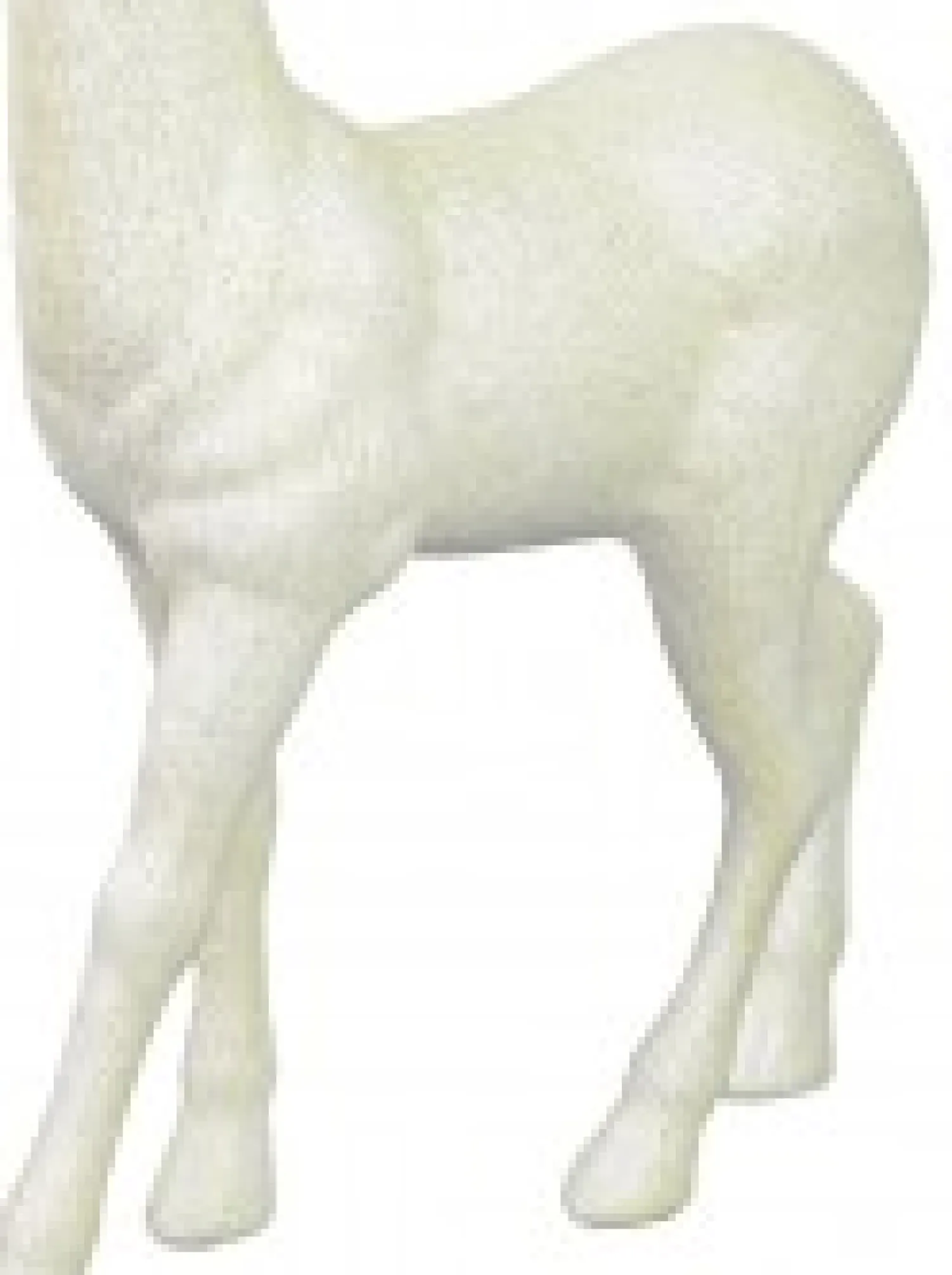 Christmas Warehouse White & Iridescent Glittered Standing Christmas Reindeer Ornament - 45Cm> Reindeer