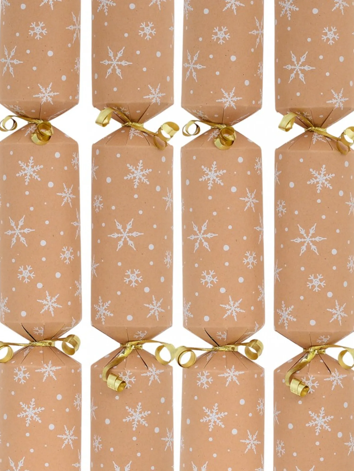 Christmas Warehouse White Heavy Snowfall On Caramel Christmas Cracker Bon Bons - 50 X 30Cm> Christmas Cracker Bon Bon Catering Packs (50 Per Pack)