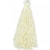 Christmas Warehouse White Iron Christmas Tree With Snow Dust & Star Table Top Ornament - 19Cm> Table Top Christmas Trees
