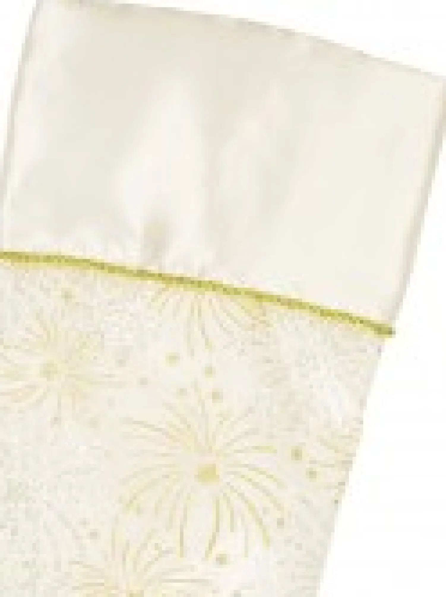 Christmas Warehouse White With Gold & Iridescent Glitter Sunburst Pattern Christmas Stocking - 48Cm> Christmas Stockings